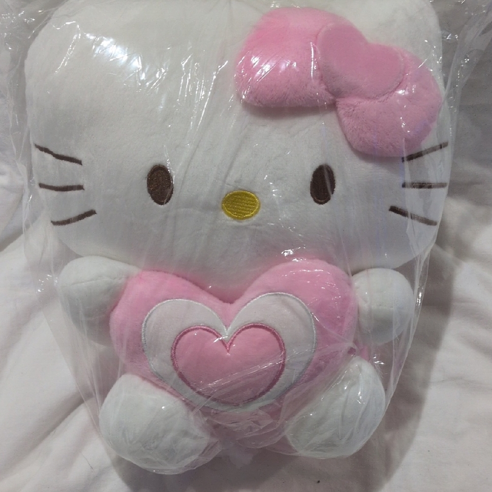 Hello Kitty Plush Toy with Pink Heart